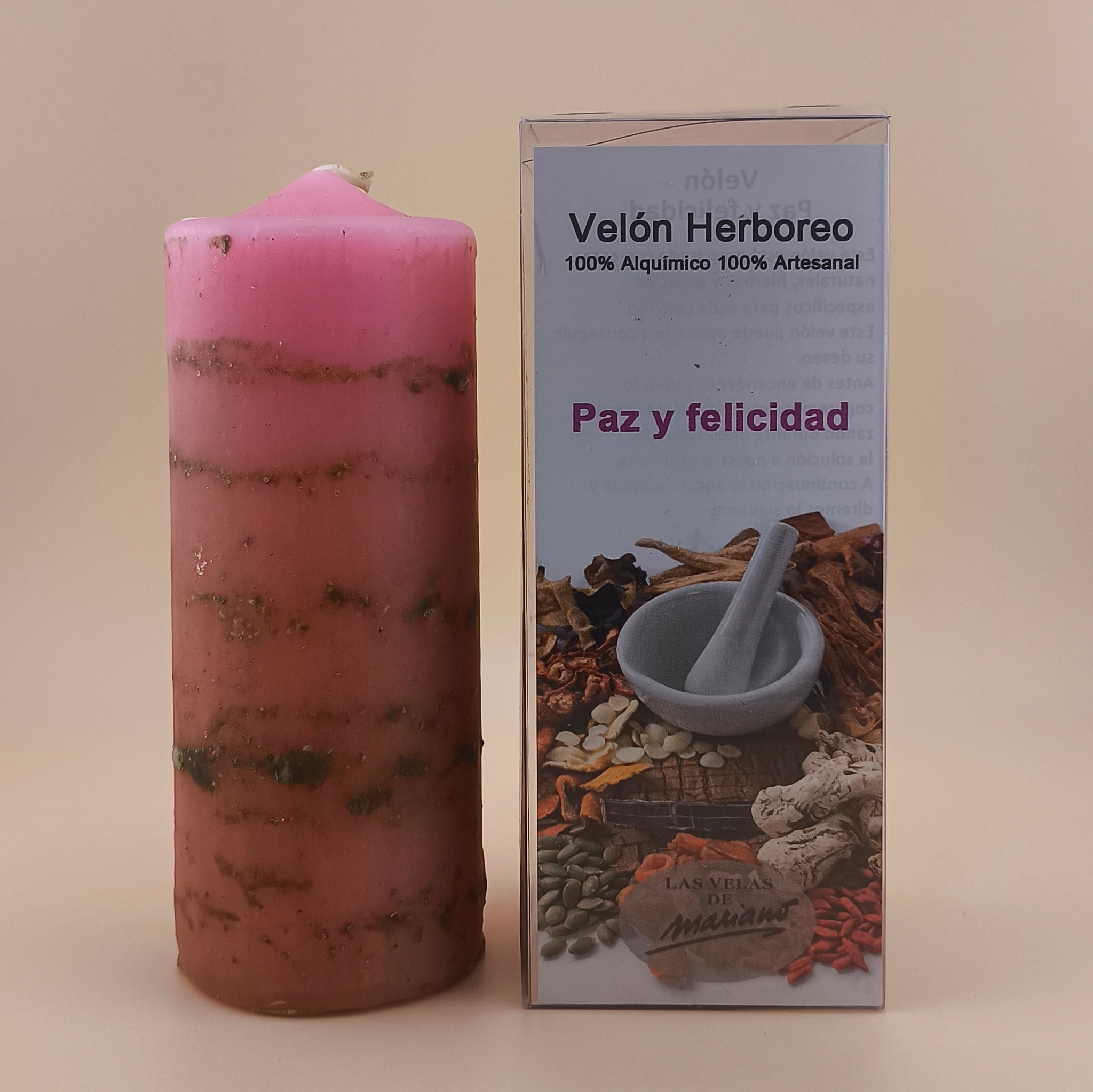 Velón Herbóreo Paz y Felicidad