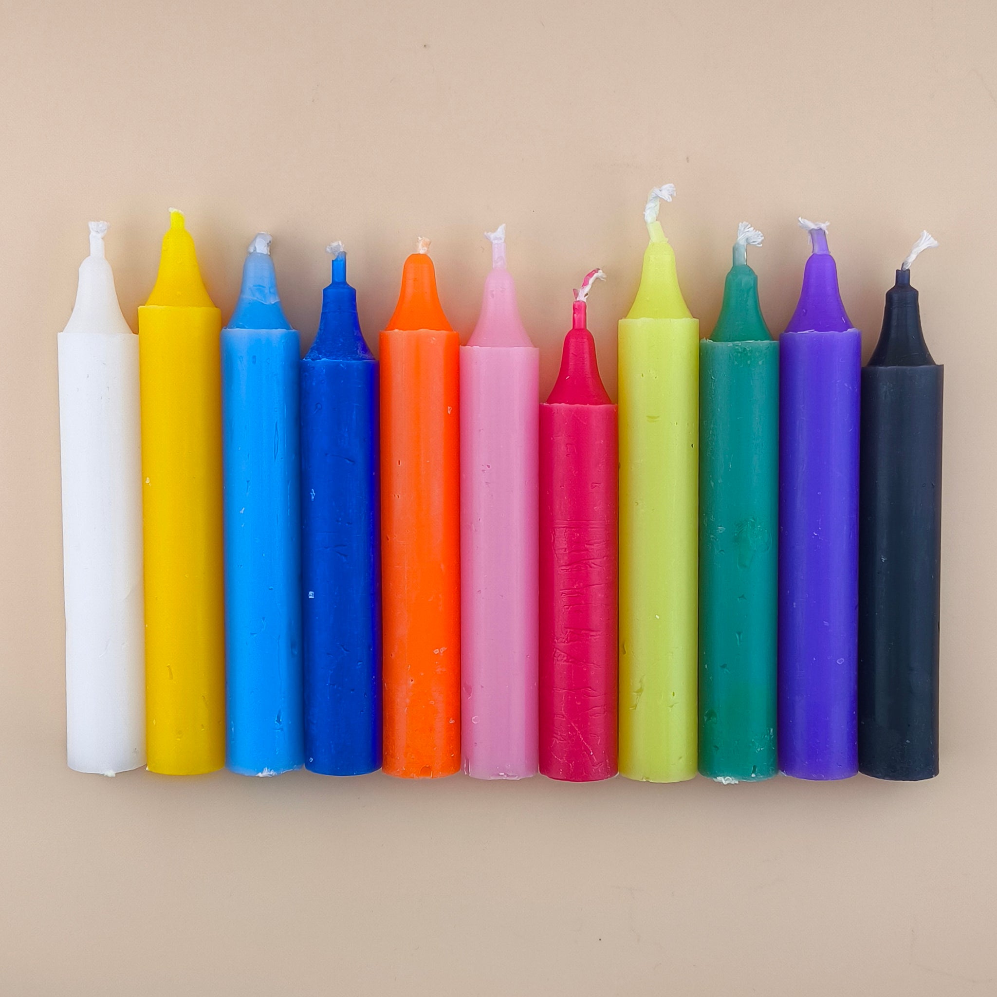 Vela de color macizo de 12 cm Nº3