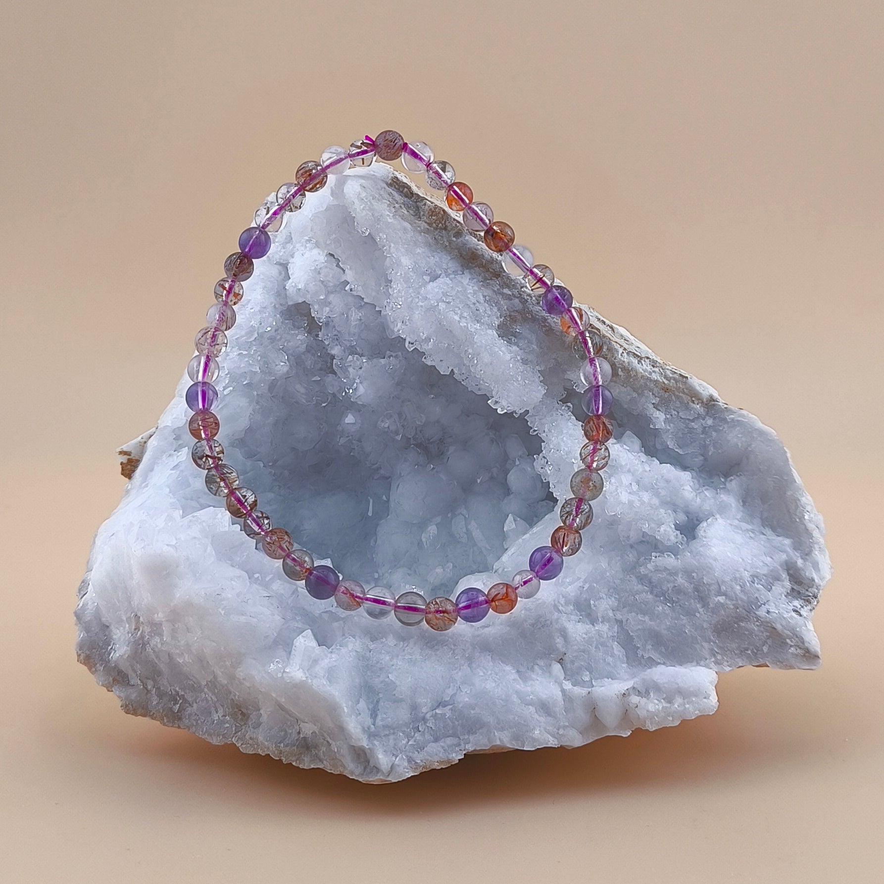 Pulsera de Super Seven 4mm