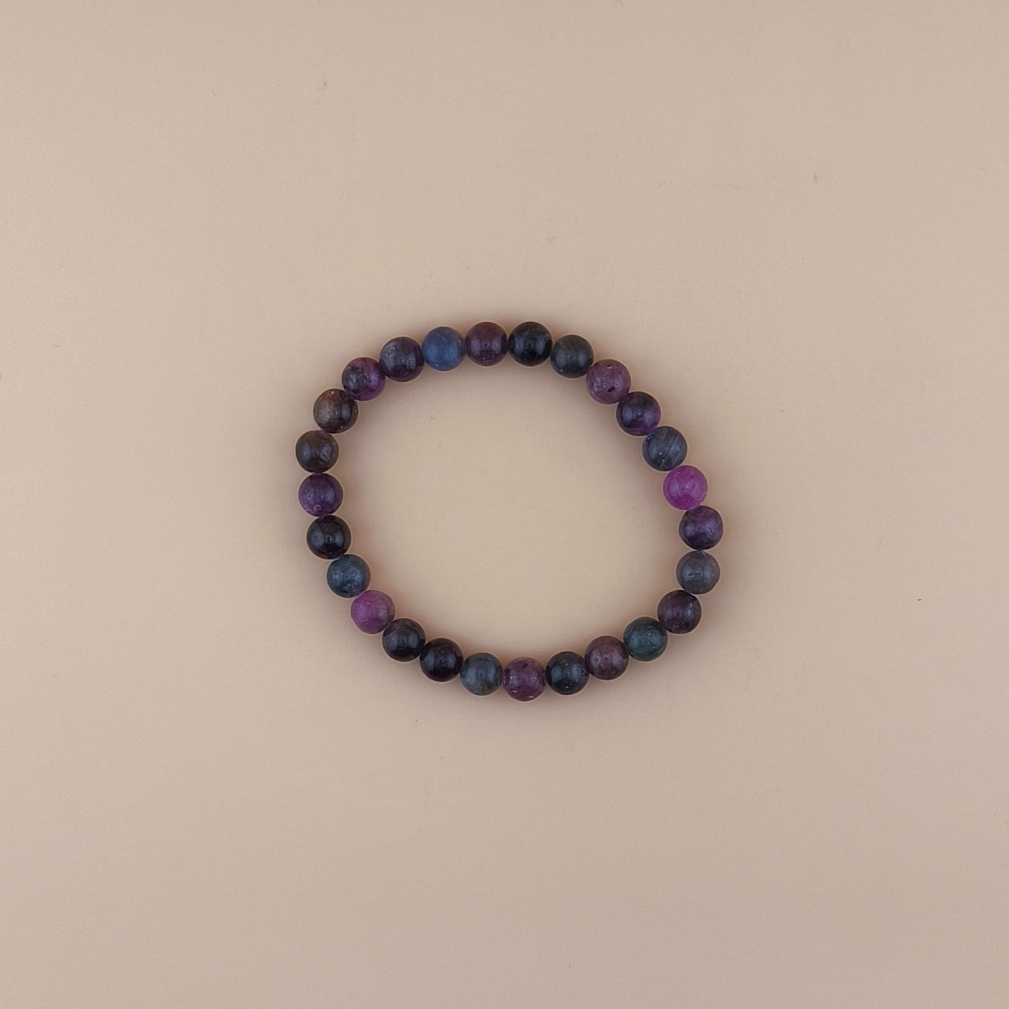 Pulsera de Zafiro con Rubi 8mm