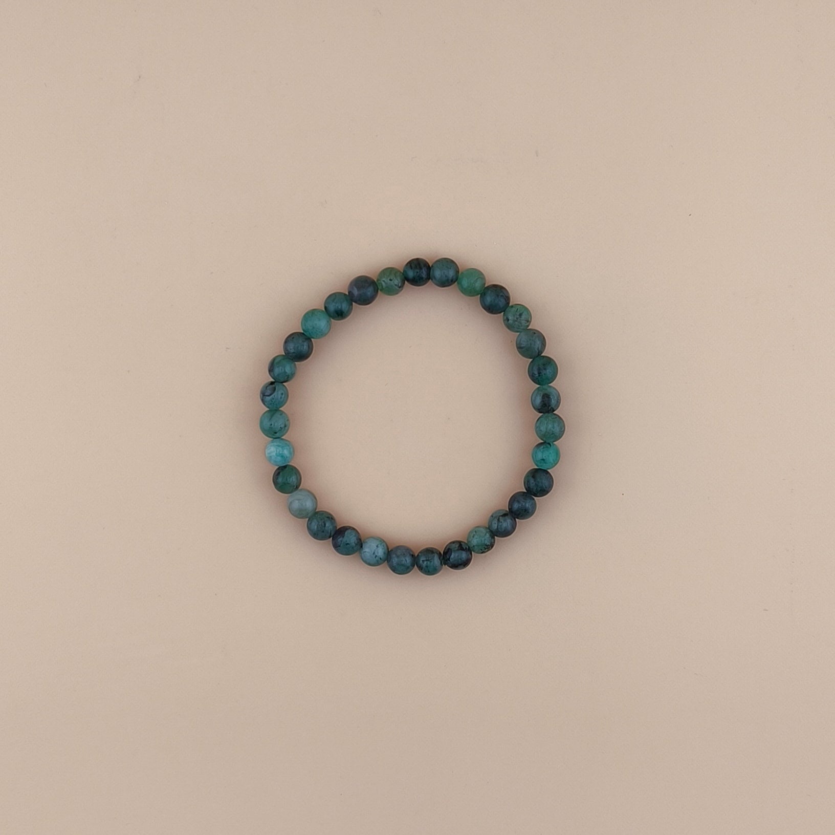 Pulsera de Esmeralda 6mm