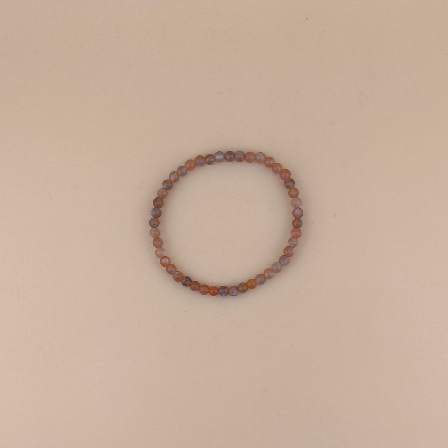 Pulsera de Piedra Luna Multicolor 4mm
