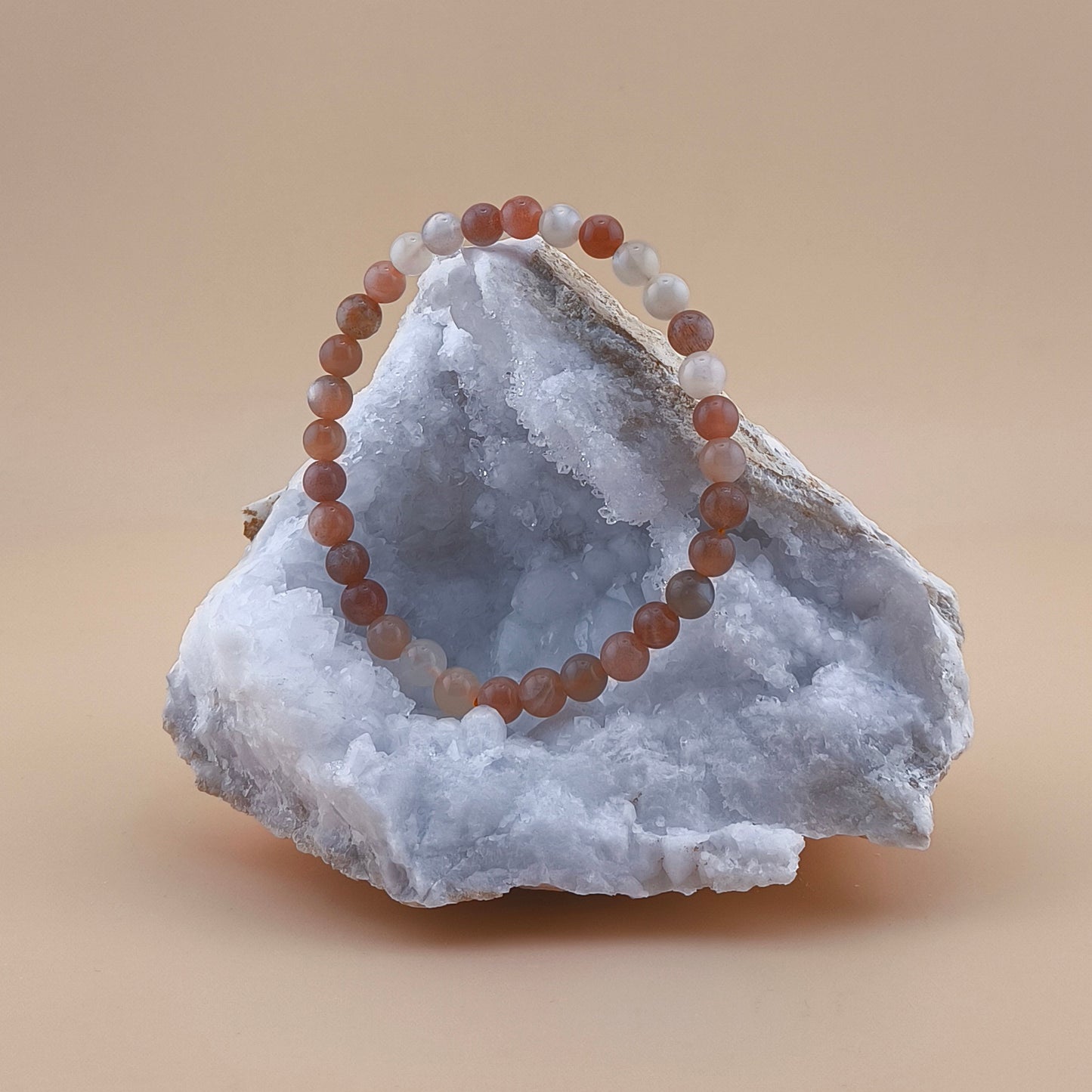 Pulsera de Piedra Luna Multicolor 6mm