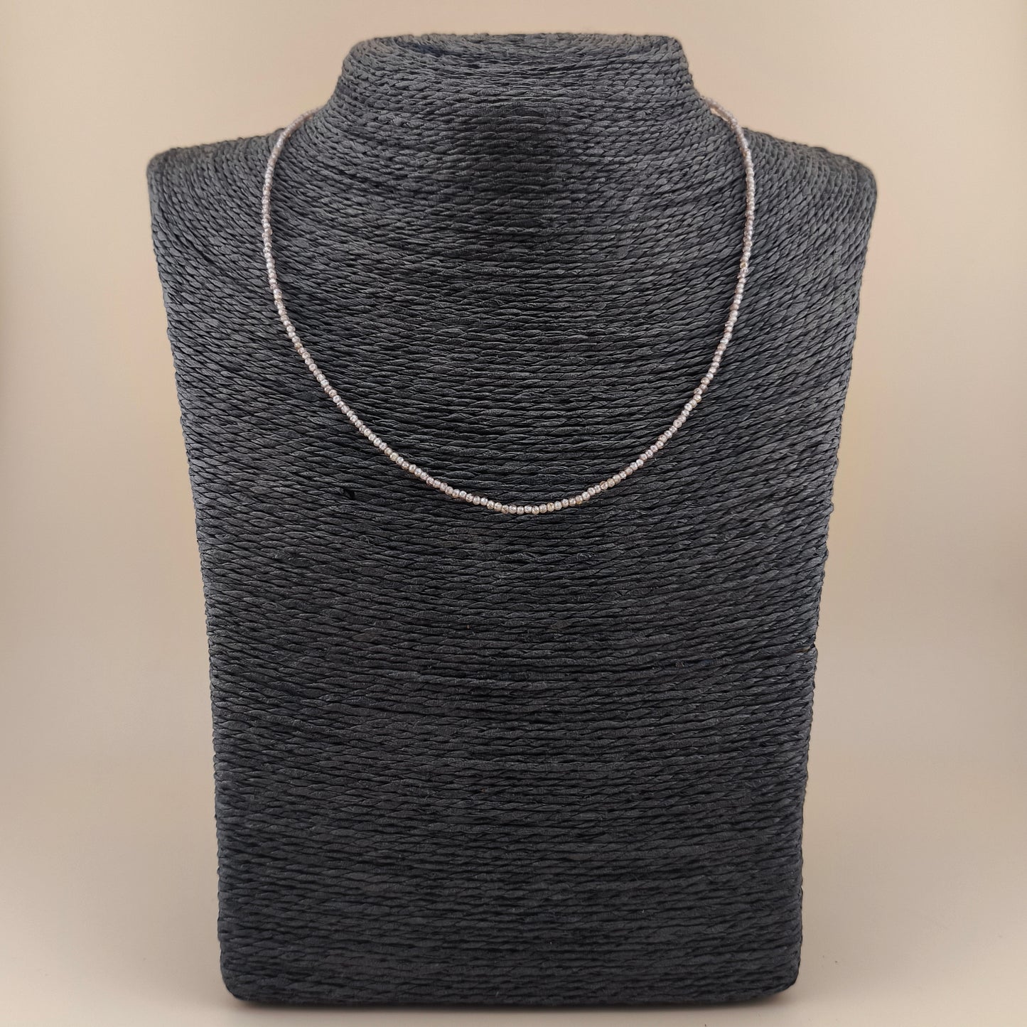 Collar Zafiro Facetado 2mm