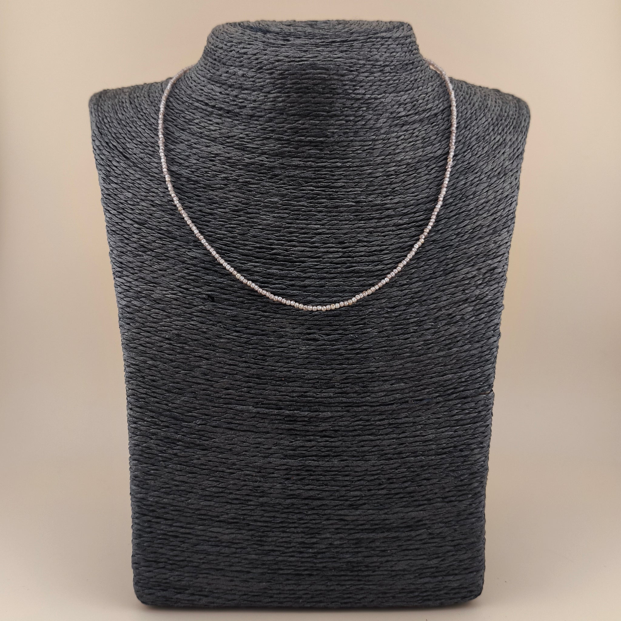 Collar Zafiro Facetado 2mm