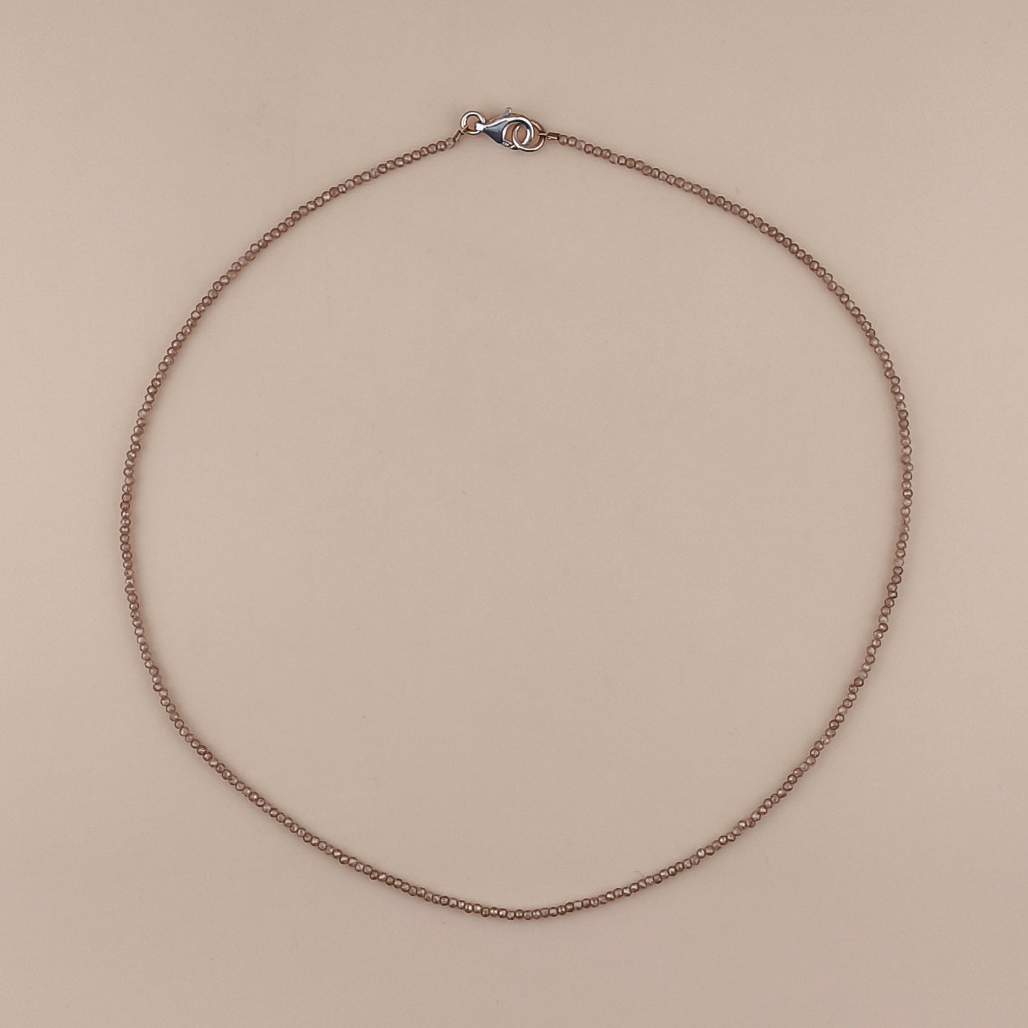 Collar Zafiro Facetado 2mm