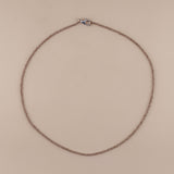 Collar Zafiro Facetado 2mm