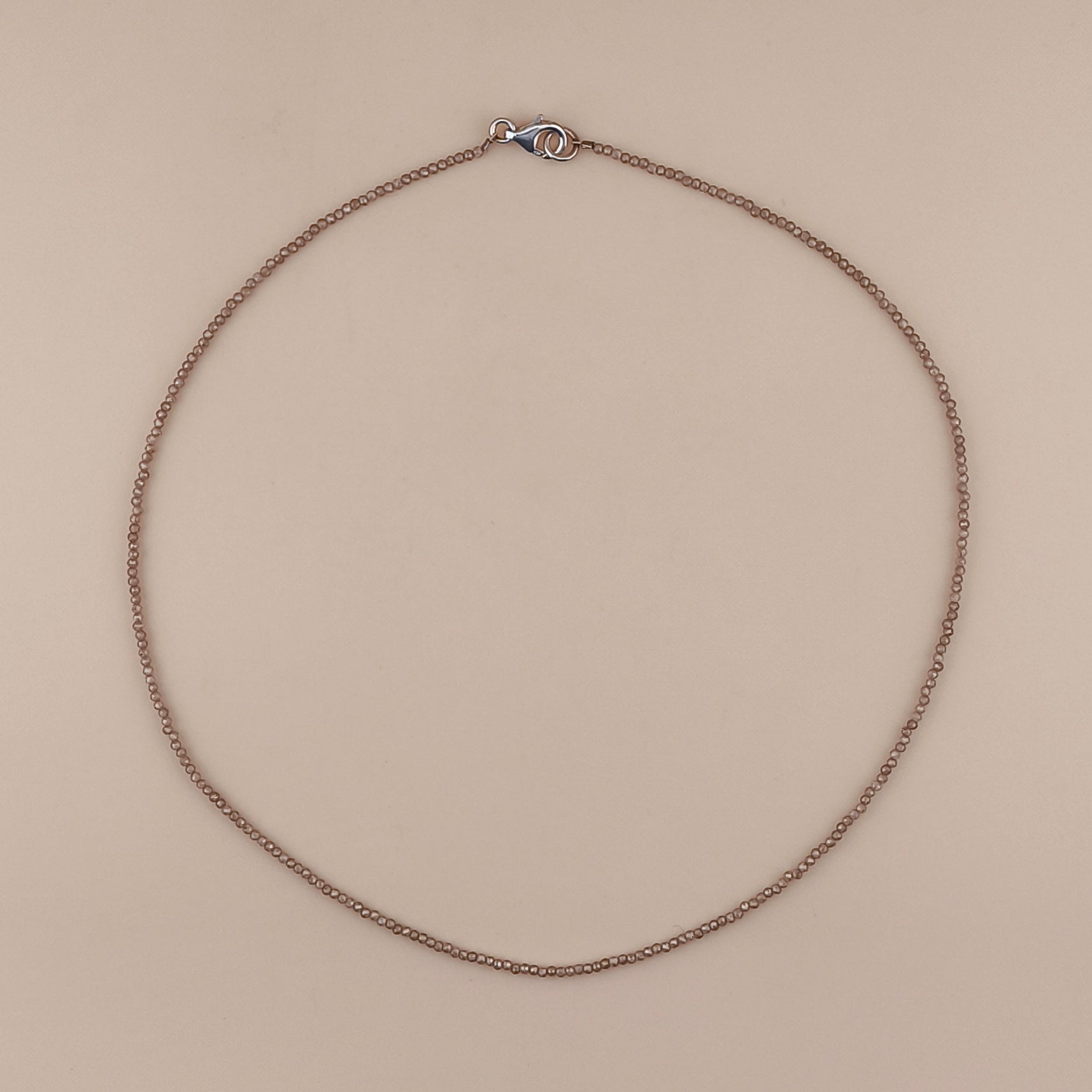 Collar Zafiro Facetado 2mm