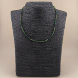Collar Turmalina Verde Facetado 2mm