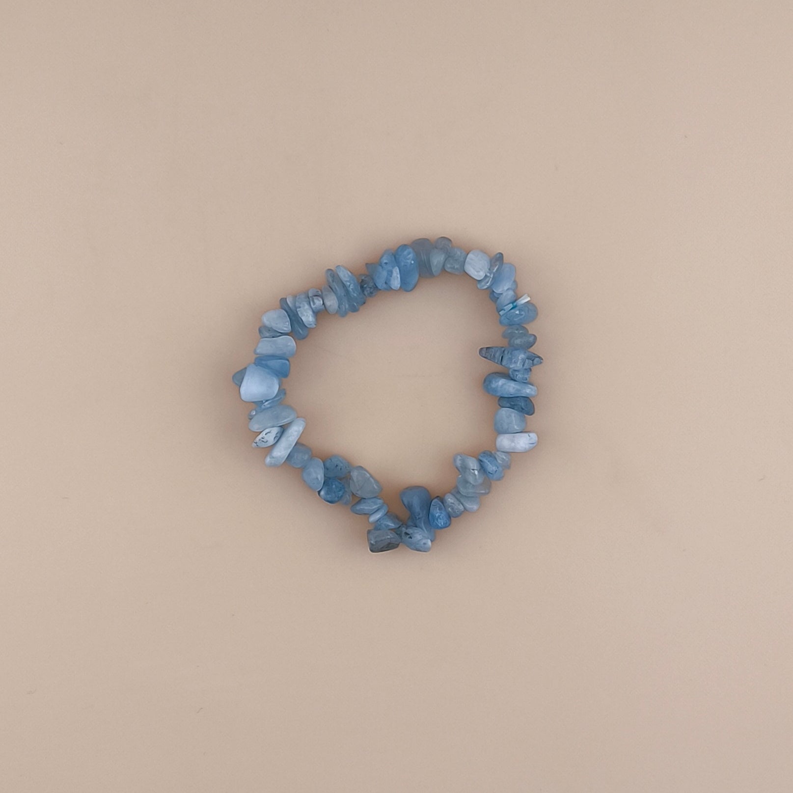 Pulsera Chip De Aguamarina