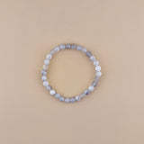 Pulsera de Ópalo Blanco 6mm