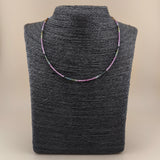 Collar Turmalina Multicolor Facetado 2mm