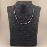 Collar Rodocrosita Facetado 2mm