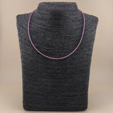 Collar Turmalina Rosa Facetado 2mm