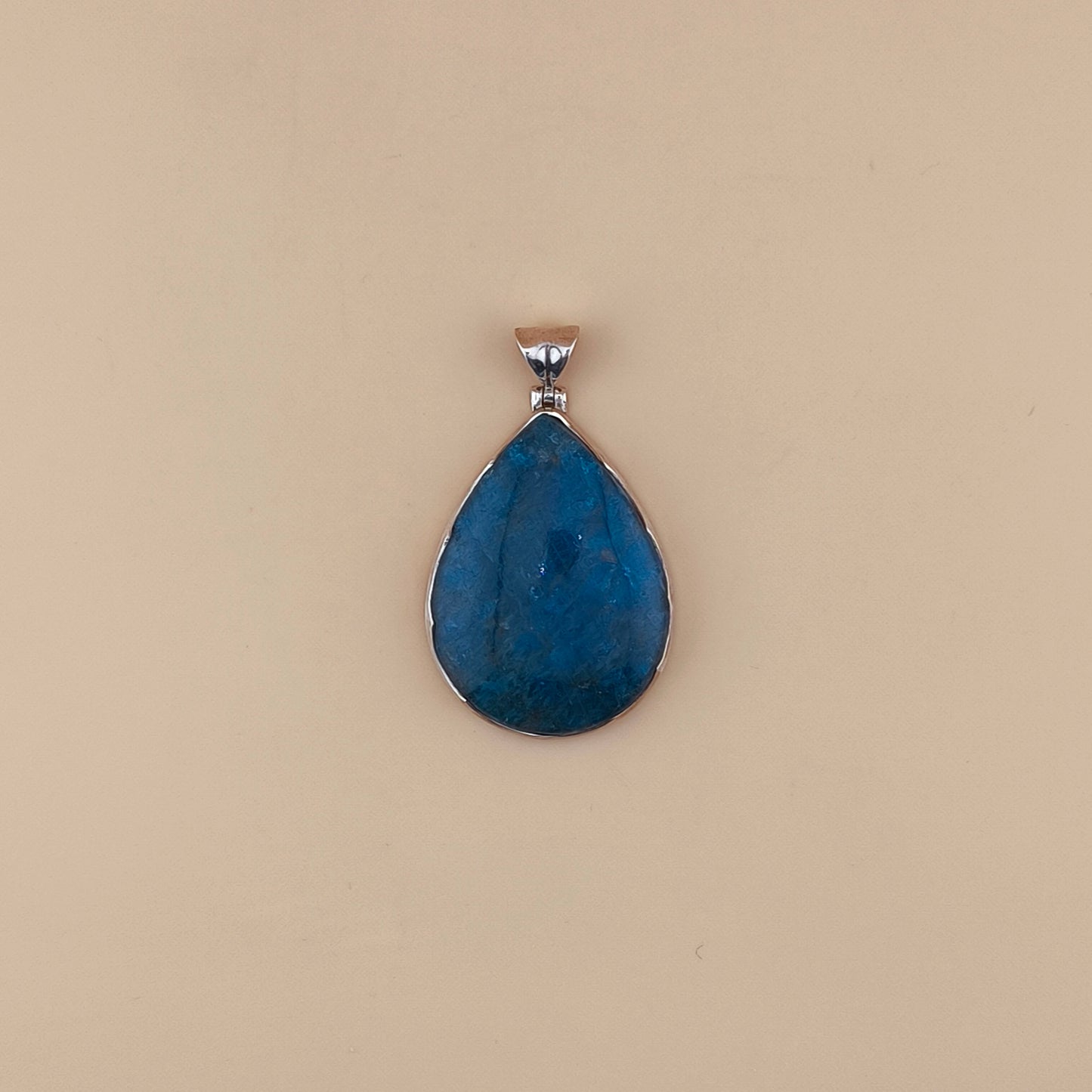 Colgante Apatito Azul en Plata