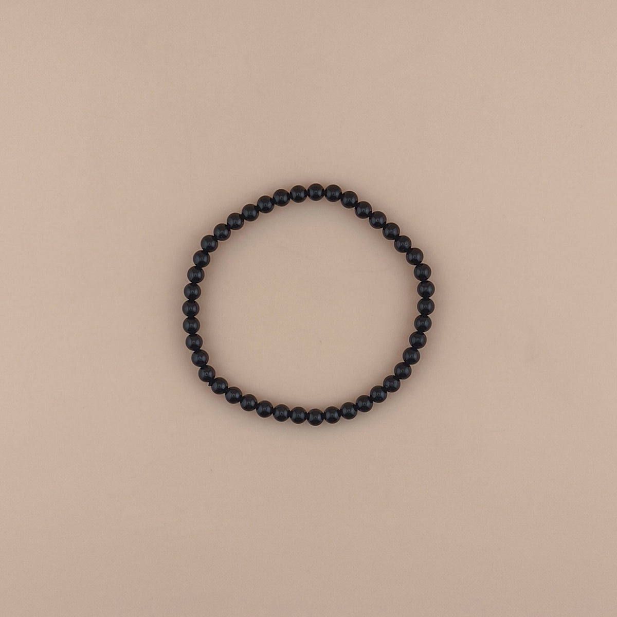 Pulsera Turmalina Negra 4mm