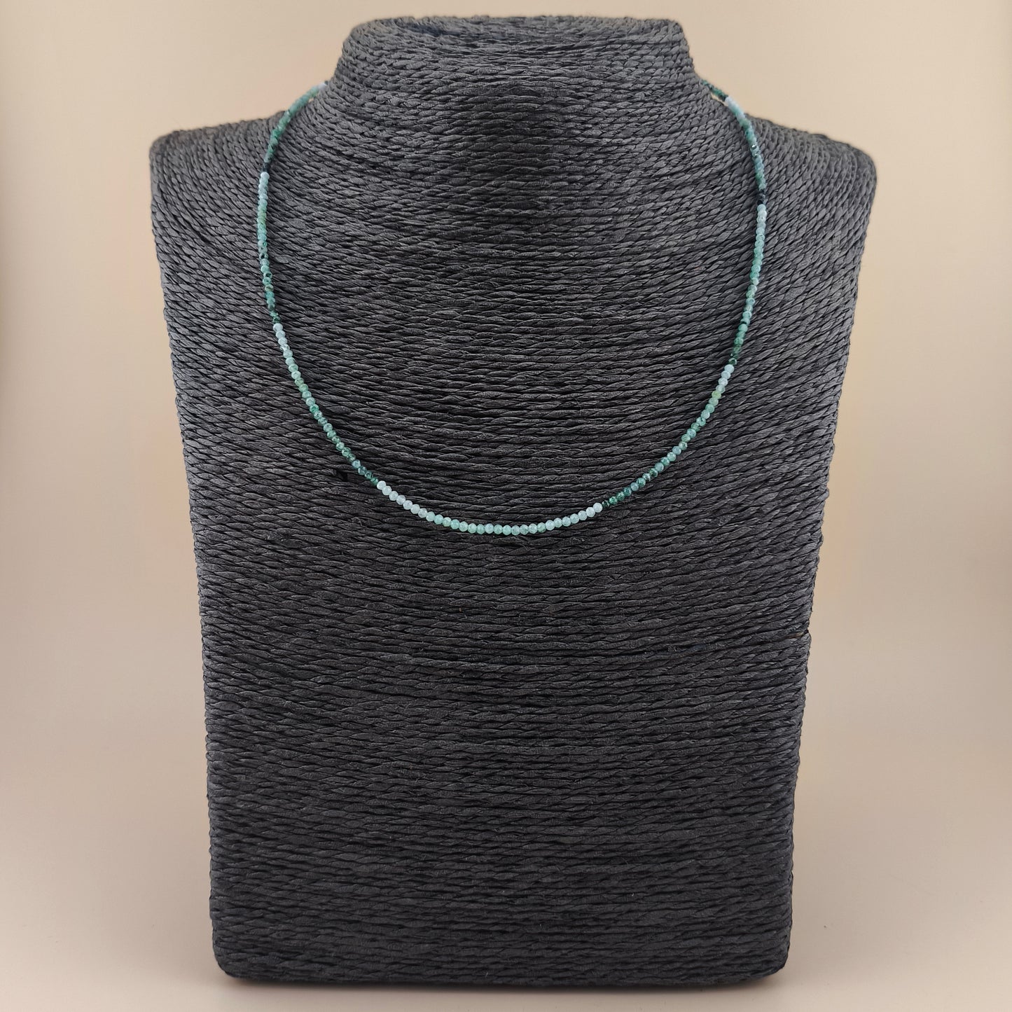 Collar Esmeralda Facetado 2mm