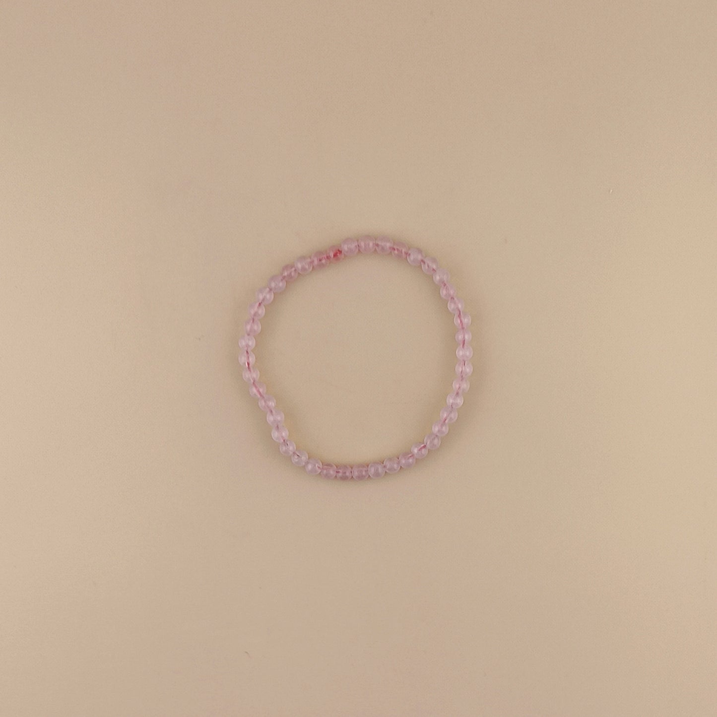 Pulsera Cuarzo Rosa 4mm