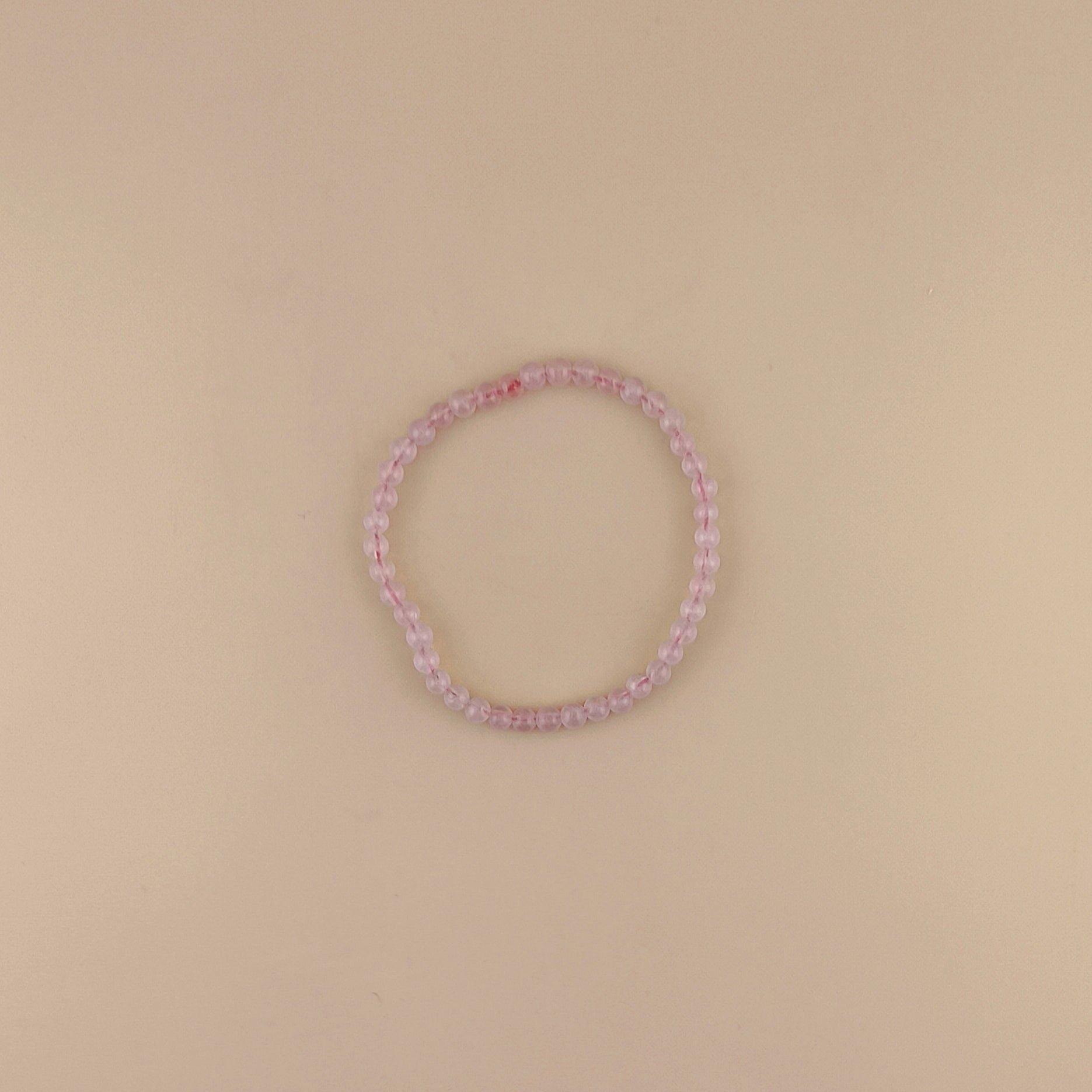 Pulsera Cuarzo Rosa 4mm