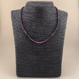 Collar Rubi Facetado 4mm