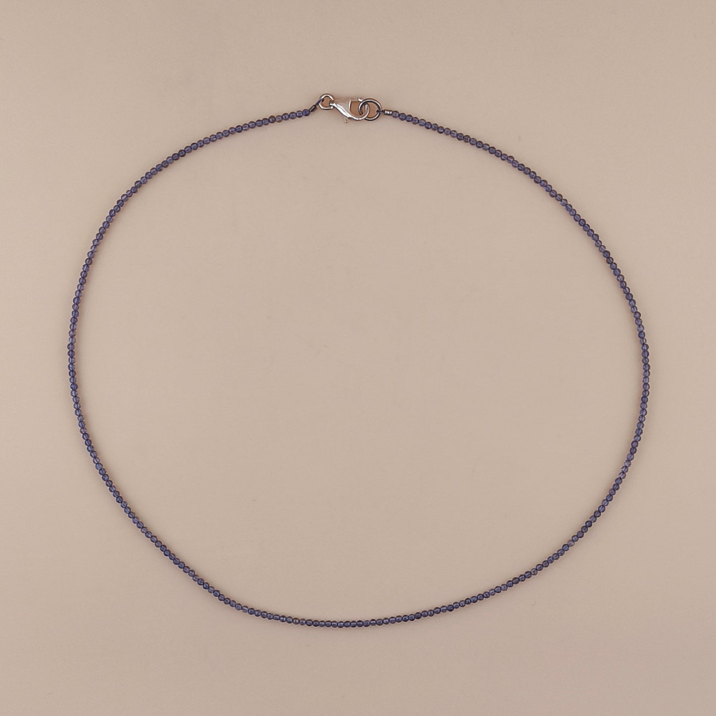 Collar Iolita Facetado 2mm