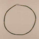Collar Turmalina Verde Facetado 2mm