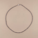 Collar Labradorita Facetado 3mm